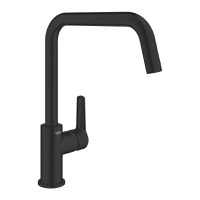 Baterie bucatarie Grohe Start cu pipa inalta U  matte black - 1