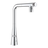 Baterie bucatarie Grohe Zedra SmartControl cu pipa L  dus extractibil  crom - 1