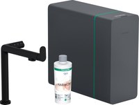Baterie bucatarie Hansgrohe Aqittura M91 cu sistem de filtrare SodaSystem 240  negru mat - 1