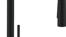 Baterie bucatarie Hansgrohe Talis M54 210  dus extractibil cu 2 tipuri de jet  negru mat