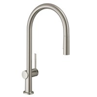 Baterie bucatarie Hansgrohe Talis M54 210  dus extractibil  doua tipuri de jet si sBox  finisaj inox - 1