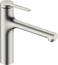 Baterie bucatarie Hansgrohe Zesis M33 cu pipa extractibila  ComfortZone 160  sBox  inox - 1