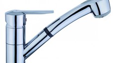 Baterie bucatarie Teka MTP 978  dus extractibil cu doua tipuri de jet  crom EXPUS