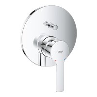Baterie cada - dus Grohe Lineare cu montaj incastrat  necesita corp ingropat  crom - 1