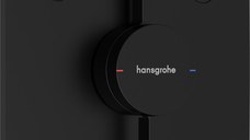 Baterie cada - dus Hansgrohe DuoTurn E cu doua functii  montaj incastrat  necesita corp ingropat  negru mat