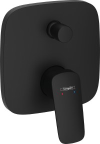 Baterie cada - dus Hansgrohe Logis montaj incastrat  necesita corp ingropat  negru mat - 1