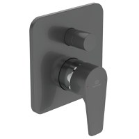 Baterie cada - dus Ideal Standard Cerafine D cu montaj incastrat  corp ingropat inclus  gri perlat - 1