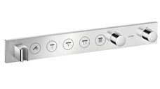 Baterie cada - dus termostatata Axor Select 670x90 cu 5 functii si FixFit cu agatatoare de dus  montaj incastrat  necesita corp ingropat