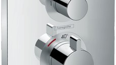 Baterie cada - dus termostatata Hansgrohe Ecostat E cu montaj incastrat necesita corp ingropat
