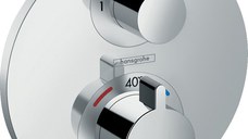 Baterie cada - dus termostatata Hansgrohe Ecostat S cu montaj incastrat necesita corp ingropat