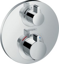 Baterie cada - dus termostatata Hansgrohe Ecostat S cu montaj incastrat  necesita corp ingropat - 1