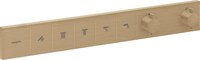 Baterie cada - dus termostatata Hansgrohe RainSelect cu 5 functii  montaj incastrat  necesita corp ingropat  bronz periat - 1
