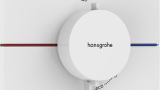 Baterie cada - dus termostatata Hansgrohe ShowerSelect Comfort E cu 2 functii montaj incastrat necesita corp ingropat alb mat