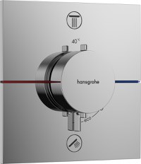 Baterie cada - dus termostatata Hansgrohe ShowerSelect Comfort E cu 2 functii  montaj incastrat  necesita corp ingropat  crom - 1