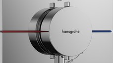Baterie cada - dus termostatata Hansgrohe ShowerSelect Comfort Q cu 2 functii  montaj incastrat  necesita corp ingropat  crom
