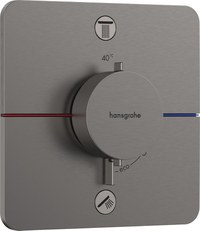 Baterie cada - dus termostatata Hansgrohe ShowerSelect Comfort Q cu 2 functii  montaj incastrat  necesita corp ingropat  negru periat - 1