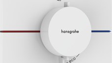 Baterie cada - dus termostatata Hansgrohe ShowerSelect Comfort Q cu montaj incastrat  necesita corp ingropat  alb mat