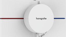 Baterie cada - dus termostatata Hansgrohe ShowerSelect Comfort Q cu montaj incastrat necesita corp ingropat alb mat