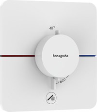 Baterie cada - dus termostatata Hansgrohe ShowerSelect Comfort Q cu montaj incastrat necesita corp ingropat alb mat - 1