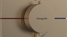 Baterie cada - dus termostatata Hansgrohe ShowerSelect Comfort Q cu montaj incastrat necesita corp ingropat bronz periat