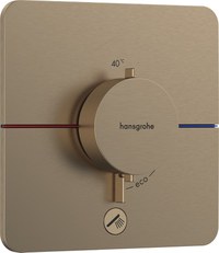 Baterie cada - dus termostatata Hansgrohe ShowerSelect Comfort Q cu montaj incastrat necesita corp ingropat bronz periat - 1