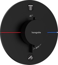 Baterie cada - dus termostatata Hansgrohe ShowerSelect Comfort S cu 2 functii montaj incastrat necesita corp ingropat negru mat - 1