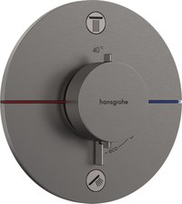 Baterie cada - dus termostatata Hansgrohe ShowerSelect Comfort S cu 2 functii  montaj incastrat  necesita corp ingropat  negru periat - 1