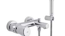 Baterie cada Grohe Concetto cu para  furtun si agatatoare de dus