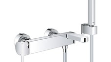 Baterie cada Grohe Plus cu set de dus cu agatatoare  crom