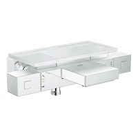Baterie cada termostatata Grohe Grohtherm Cube cu etajera  crom - 1