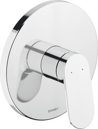 Baterie dus Duravit Wave cu montaj incastrat  necesita corp ingropat  crom - 1