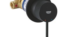 Baterie dus Grohe Essence cu montaj incastrat  include corp ingropat  phantom black