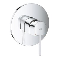 Baterie dus Grohe Plus cu montaj incastrat  necesita corp ingropat  crom - 1