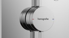 Baterie dus Hansgrohe DuoTurn E cu montaj incastrat  necesita corp ingropat  crom