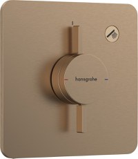 Baterie dus Hansgrohe DuoTurn Q cu montaj incastrat  necesita corp ingropat  bronz periat - 1