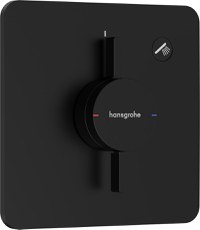 Baterie dus Hansgrohe DuoTurn Q cu montaj incastrat  necesita corp ingropat  negru mat - 1