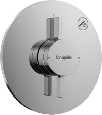 Baterie dus Hansgrohe DuoTurn S cu montaj incastrat  necesita corp ingropat  crom - 1