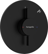 Baterie dus Hansgrohe DuoTurn S cu montaj incastrat  necesita corp ingropat  negru mat - 1
