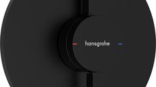 Baterie dus Hansgrohe DuoTurn S cu montaj incastrat  necesita corp ingropat  negru mat