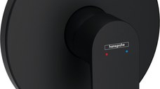 Baterie dus Hansgrohe Rebris E montaj incastrat  necesita corp ingropat  negru mat