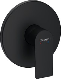 Baterie dus Hansgrohe Rebris E montaj incastrat  necesita corp ingropat  negru mat - 1