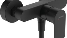 Baterie dus Hansgrohe Rebris S  negru mat