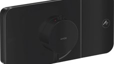 Baterie dus termostatata Axor ONE cu 1 functie  montaj incastrat  necesita corp ingropat  negru mat