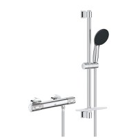 Baterie dus termostatata Grohe Precision Feel cu set de dus Vitalio Start  110 cu bara 60cm  crom - 1