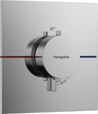 Baterie dus termostatata Hansgrohe ShowerSelect Comfort E cu montaj incastrat necesita corp ingropat crom - 1