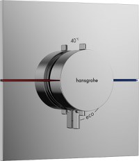 Baterie dus termostatata Hansgrohe ShowerSelect Comfort E cu montaj incastrat  necesita corp ingropat  crom - 1