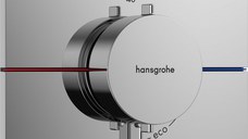 Baterie dus termostatata Hansgrohe ShowerSelect Comfort E cu montaj incastrat  necesita corp ingropat  crom