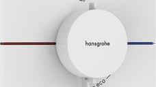 Baterie dus termostatata Hansgrohe ShowerSelect Comfort E On/Off cu montaj incastrat  necesita corp ingropat  alb mat