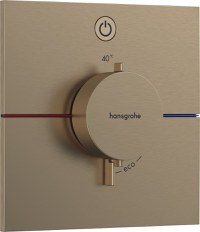 Baterie dus termostatata Hansgrohe ShowerSelect Comfort E On/Off cu montaj incastrat necesita corp ingropat bronz periat - 1