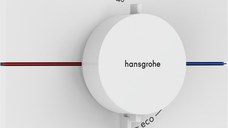 Baterie dus termostatata Hansgrohe ShowerSelect Comfort Q cu montaj incastrat necesita corp ingropat alb mat